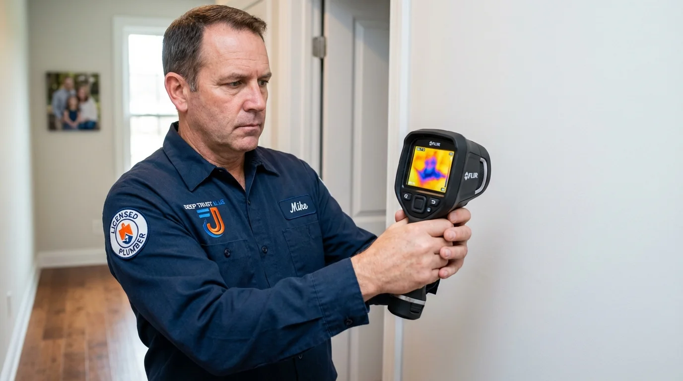 Thermal imaging leak detection by Johns Plumbing LLC in Park Hill